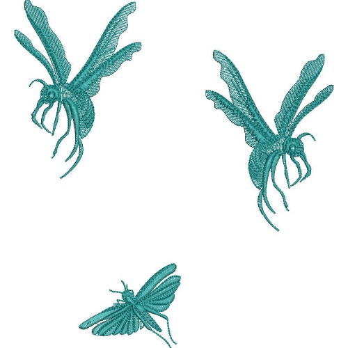 Butterfly Flower Embroidery Design