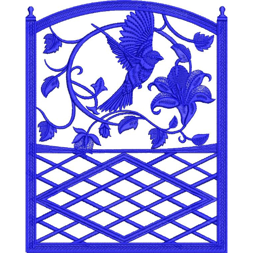 Delicate Bird Embroidery Design