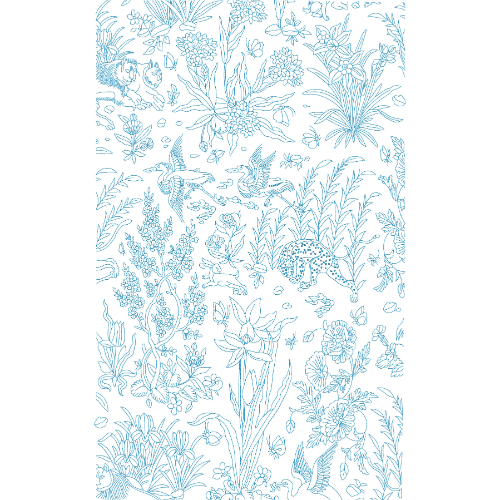 Flower Animal Embroidery Design