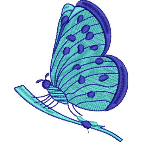 Butterfly Flower Embroidery Design