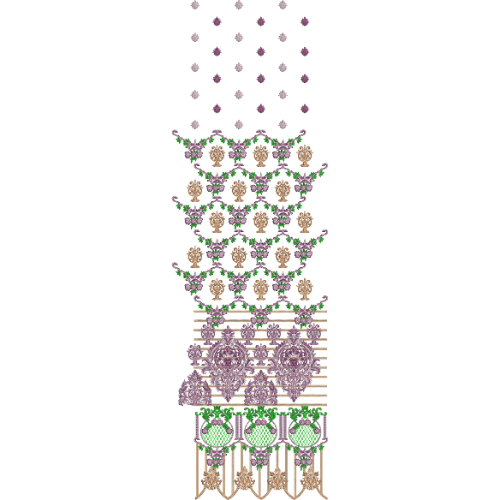 Border Daman Kurta Embroidery Design