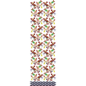 Simple Border Daman Embroidery Design