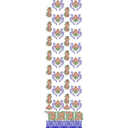 Border Daman Embroidery Design