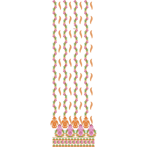 Border Daman Kurta Embroidery Design