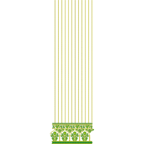 Unique Border Daman Embroidery Design