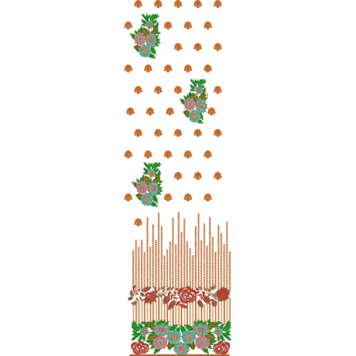 Border Daman Embroidery Design