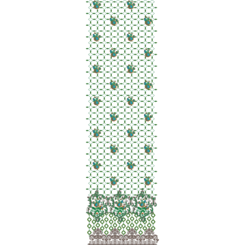 Beautiful Border Daman Embroidery Design