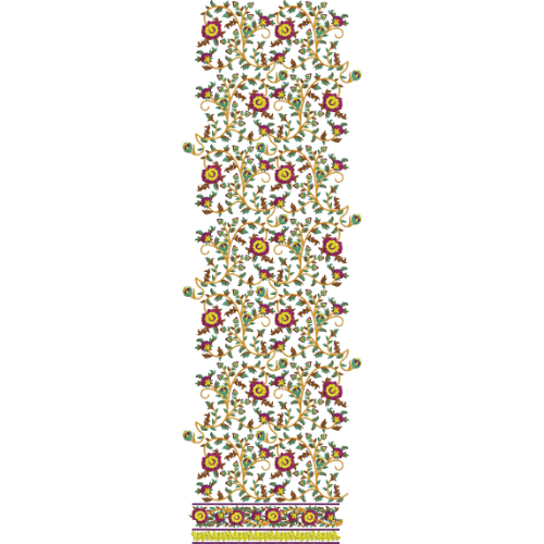Border Daman Embroidery Design