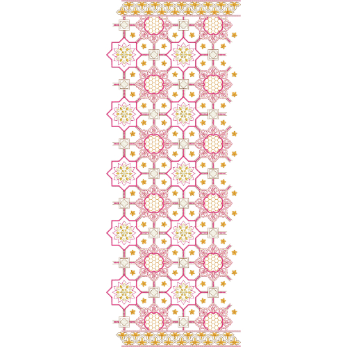 Delicate Dupatta Scarf Embroidery Design
