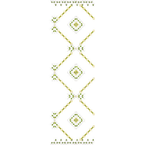 Delicate Dupatta Scarf Embroidery Design