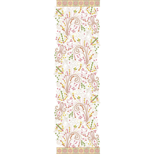 Simple Dupatta Scarf Embroidery Design