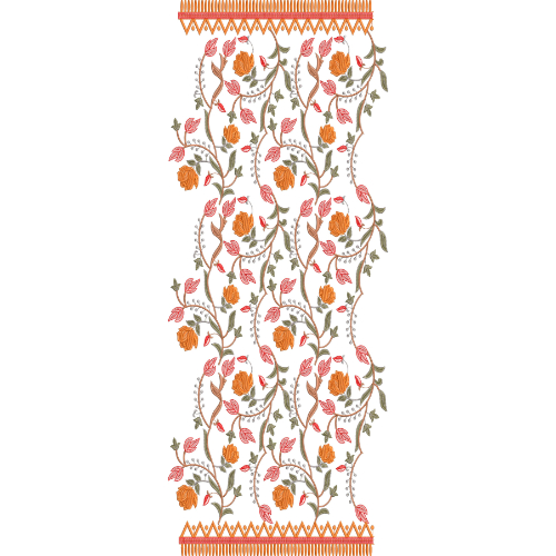 Dupatta Scarf Embroidery Design