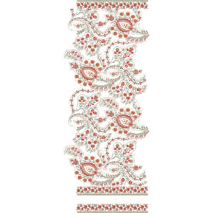 Flower Dupatta Scarf Embroidery Design