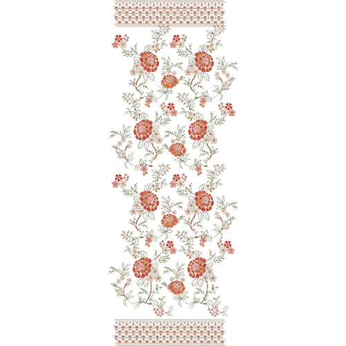 Unique Dupatta Scarf Embroidery Design
