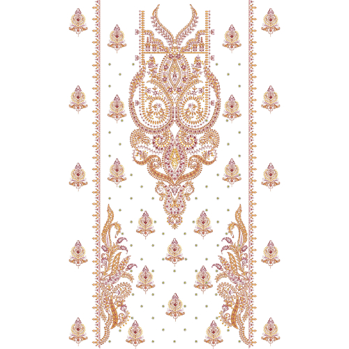 Simple Dress Embroidery Design