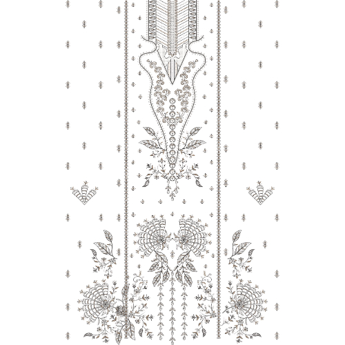 Simple Dress Embroidery Design