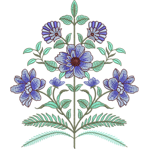 Flower Kurta Embroidery Design