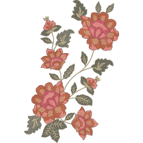 Unique Flower Embroidery Design