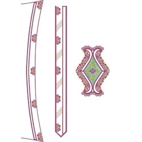 Neck Men Embroidery Design