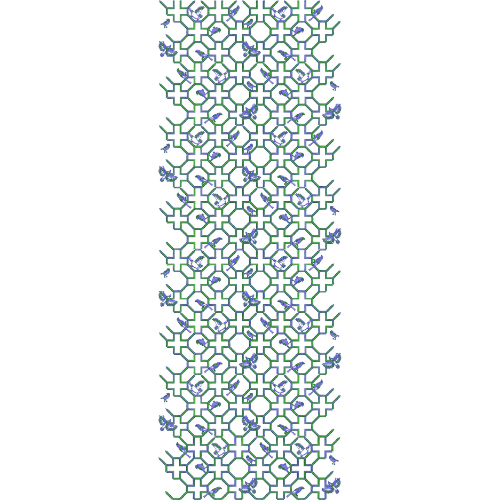 All Over Jall Flower Embroidery Design