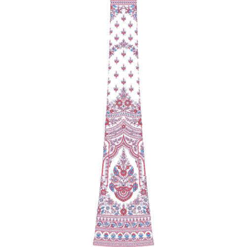 Unique Bridal Kali Frock Embroidery Design