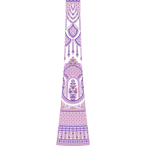 Bridal Kali Dress Embroidery Design