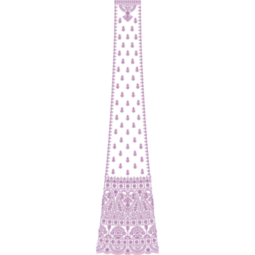 Bridal Kali Frock Embroidery Design