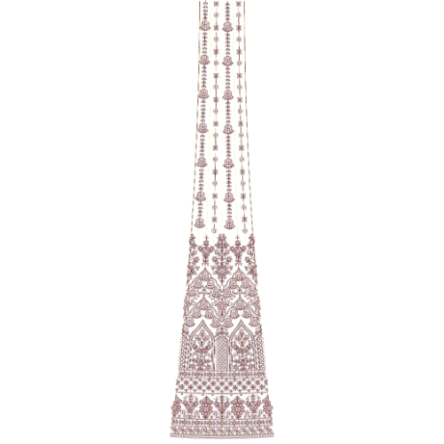 Best Bridal Kali Frock Embroidery Design