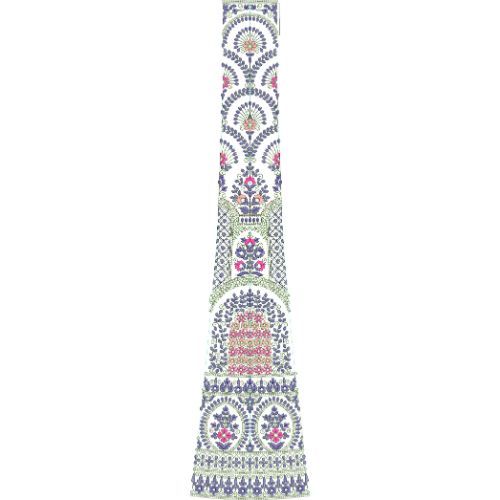 Beautiful Bridal Kali Frock Embroidery Design