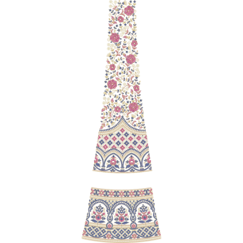 Best Bridal Kali Frock Embroidery Design
