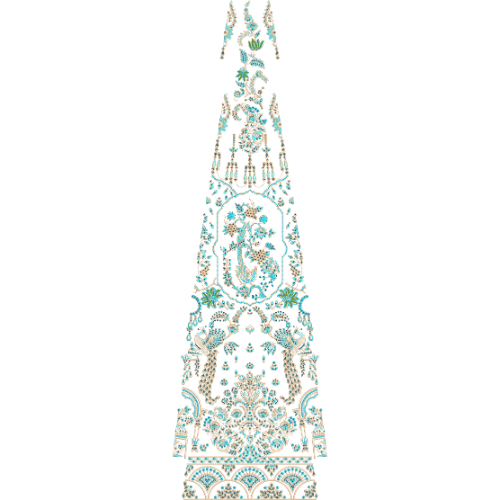 Best Bridal Kali Frock Embroidery Design