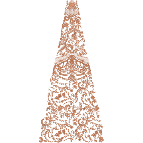 Bridal Kali Dress Embroidery Design