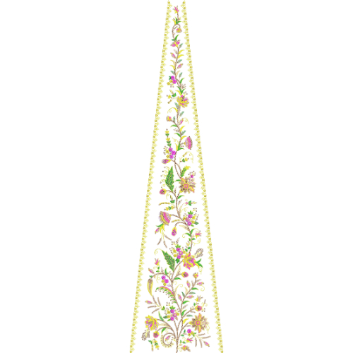 Bridal Kali Dress Embroidery Design