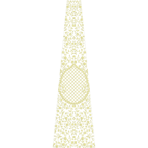 Simple Bridal Kali Frock Embroidery Design