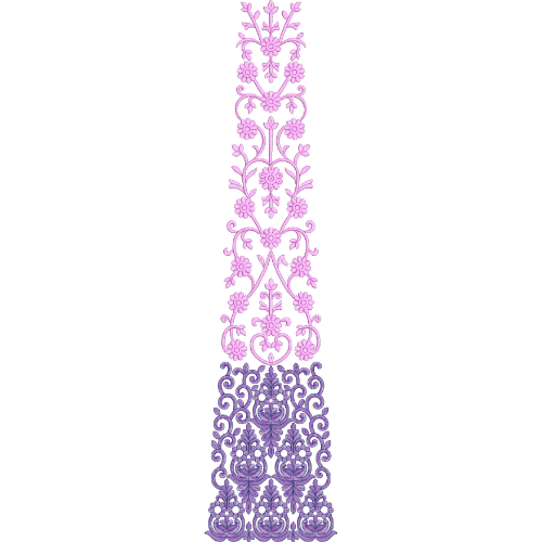 Bridal Kali Frock Embroidery Design
