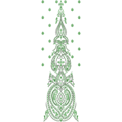 Beautiful Bridal Kali Frock Embroidery Design