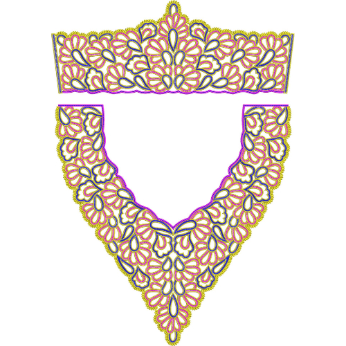 Kaftan Floral Embroidery Design