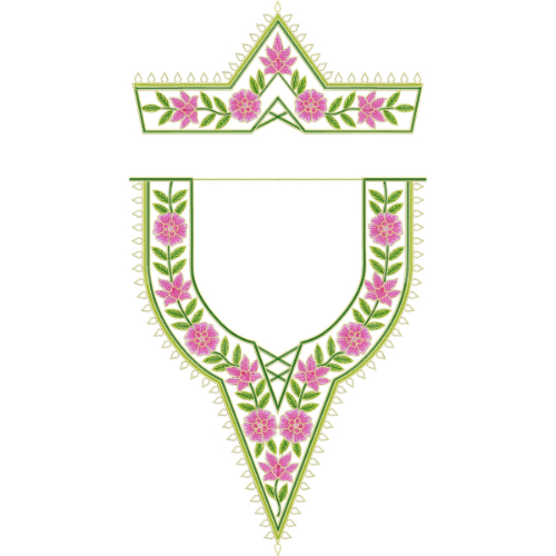 Flower Kaftan Embroidery Design