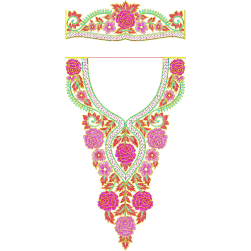 Kaftan Embroidery Design