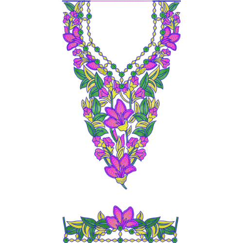 Delicate Kaftan Embroidery Design