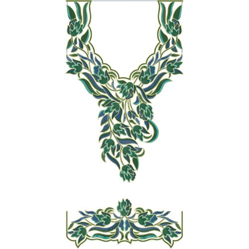 Simple Kaftan Embroidery Design