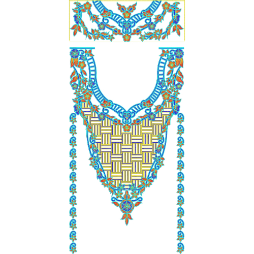 Kaftan Embroidery Design