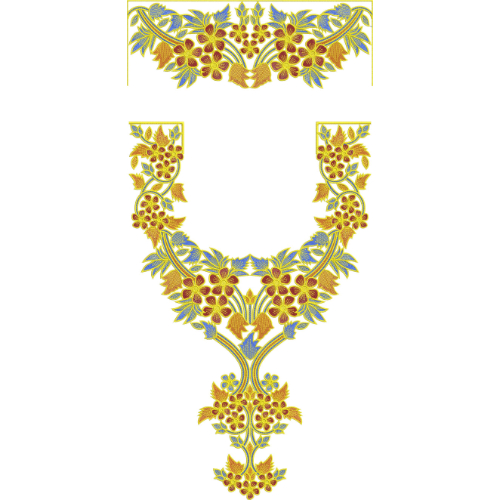 Flower Kaftan Embroidery Design