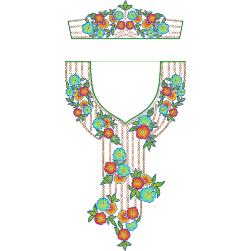 Delicate Kaftan Embroidery Design