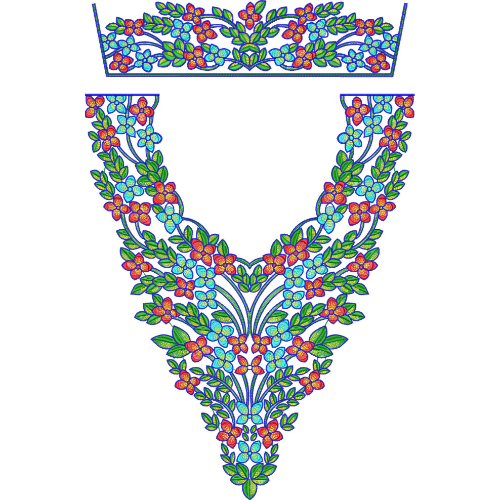 Flower Kaftan Embroidery Design