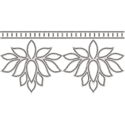 Simple Lace Embroidery Design