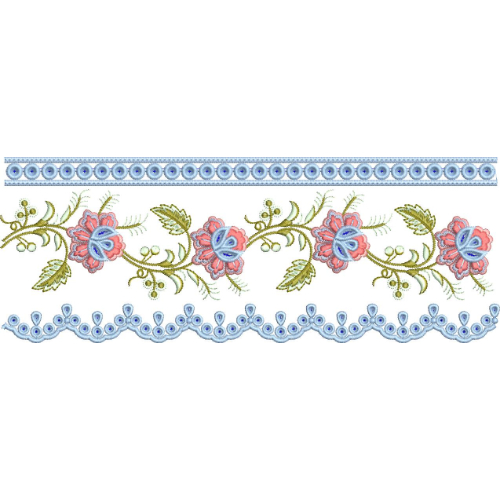 Lace Flower Embroidery Design