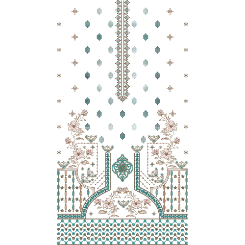 Simple Dress Embroidery Design