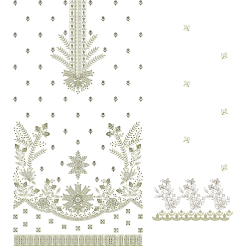Simple Dress Embroidery Design