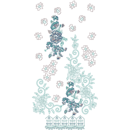 Beautiful Dress Embroidery Design